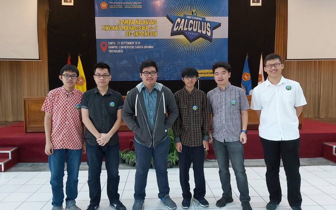 Prestasi Mahasiswa Matematika UNPAR di Lomba Calculus League – Universitas Sanata Dharma