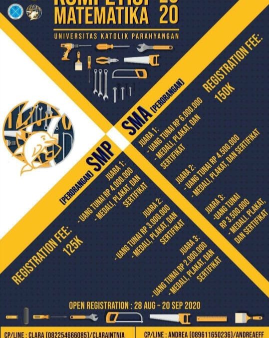 Pelaksanaan Kompetisi Matematika UNPAR 2020
