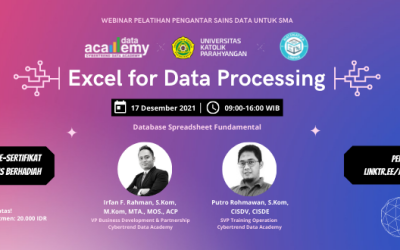 Pendaftaran Webinar “Excel for Data Processing”