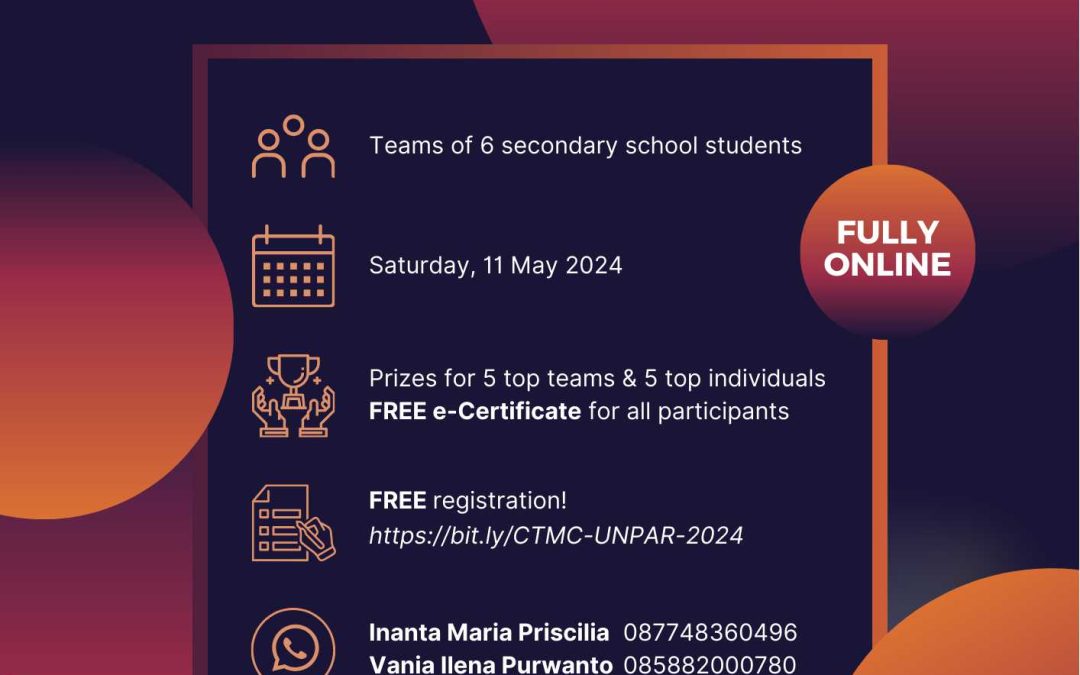 Info Lomba & Registrasi CTMC UNPAR 2024