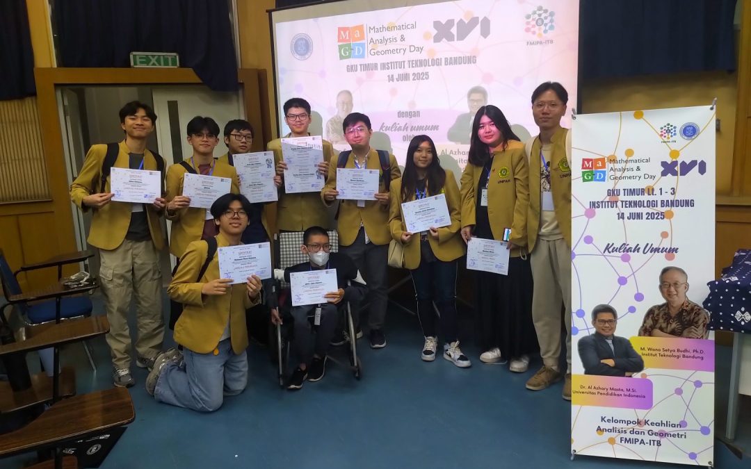 Program Studi Matematika UNPAR Menuai Juara dan Medali dalam Mathematical Analysis and Geometry Day (MaG-D) XVI 2025