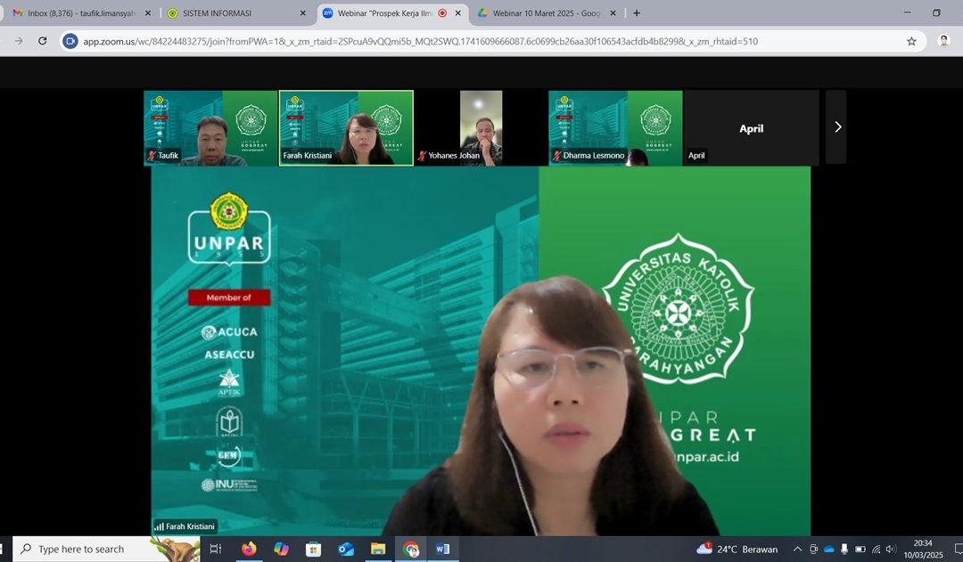Webinar Aktuaria di SMA Wardaya, Jakarta